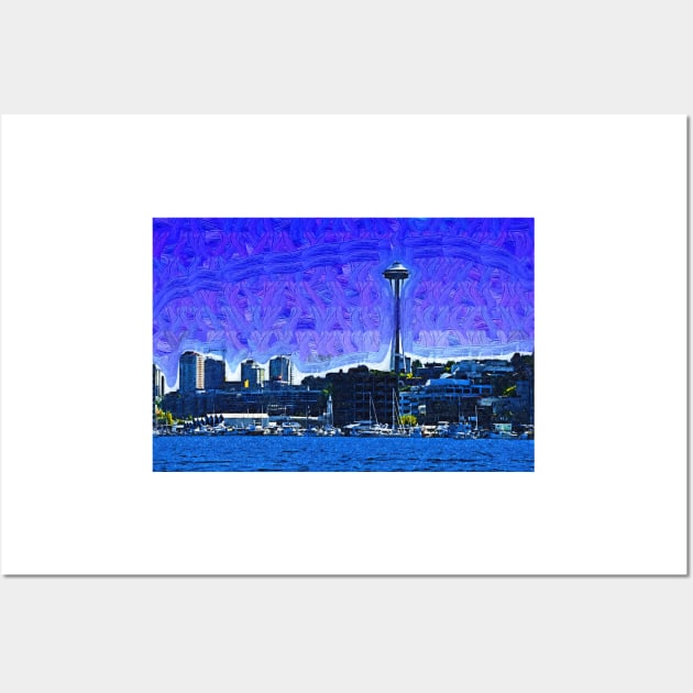 The Space Needle From Lake Union Wall Art by KirtTisdale